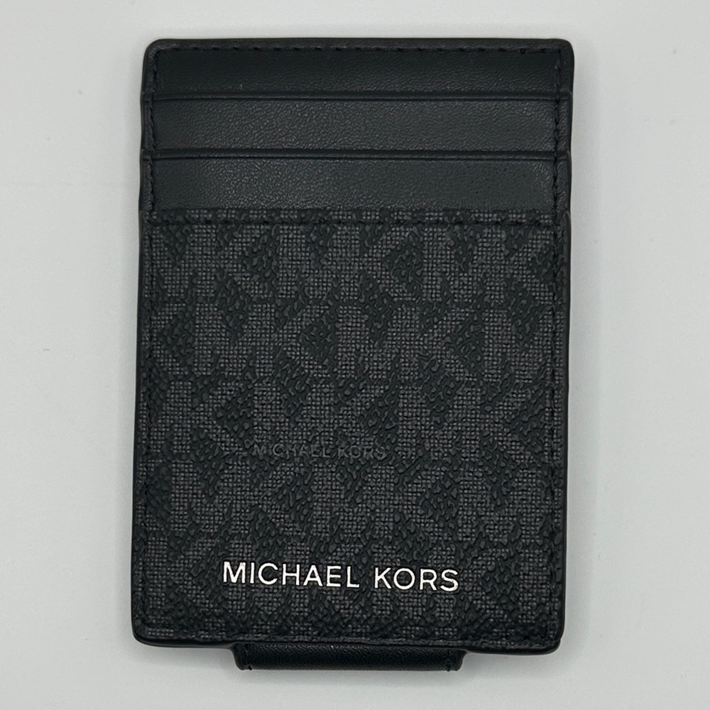 Michael Kors Signature Black Card Holder MK